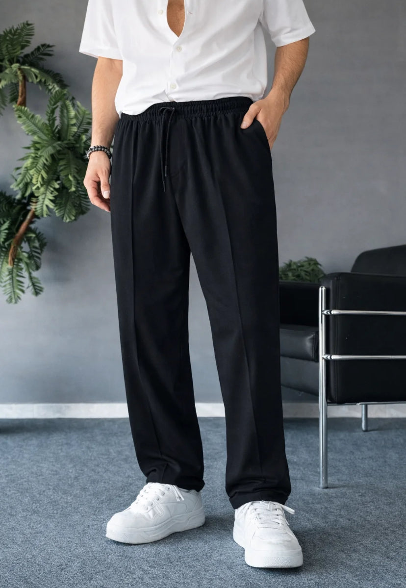 Noir-Black Fit Bagyy Touser